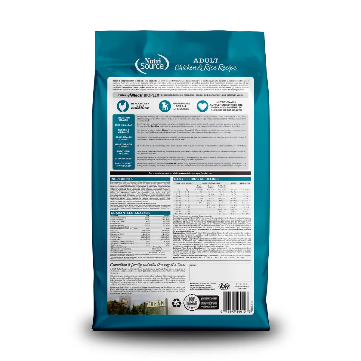 NutriSource Adulto Pollo y Arroz 12 lb