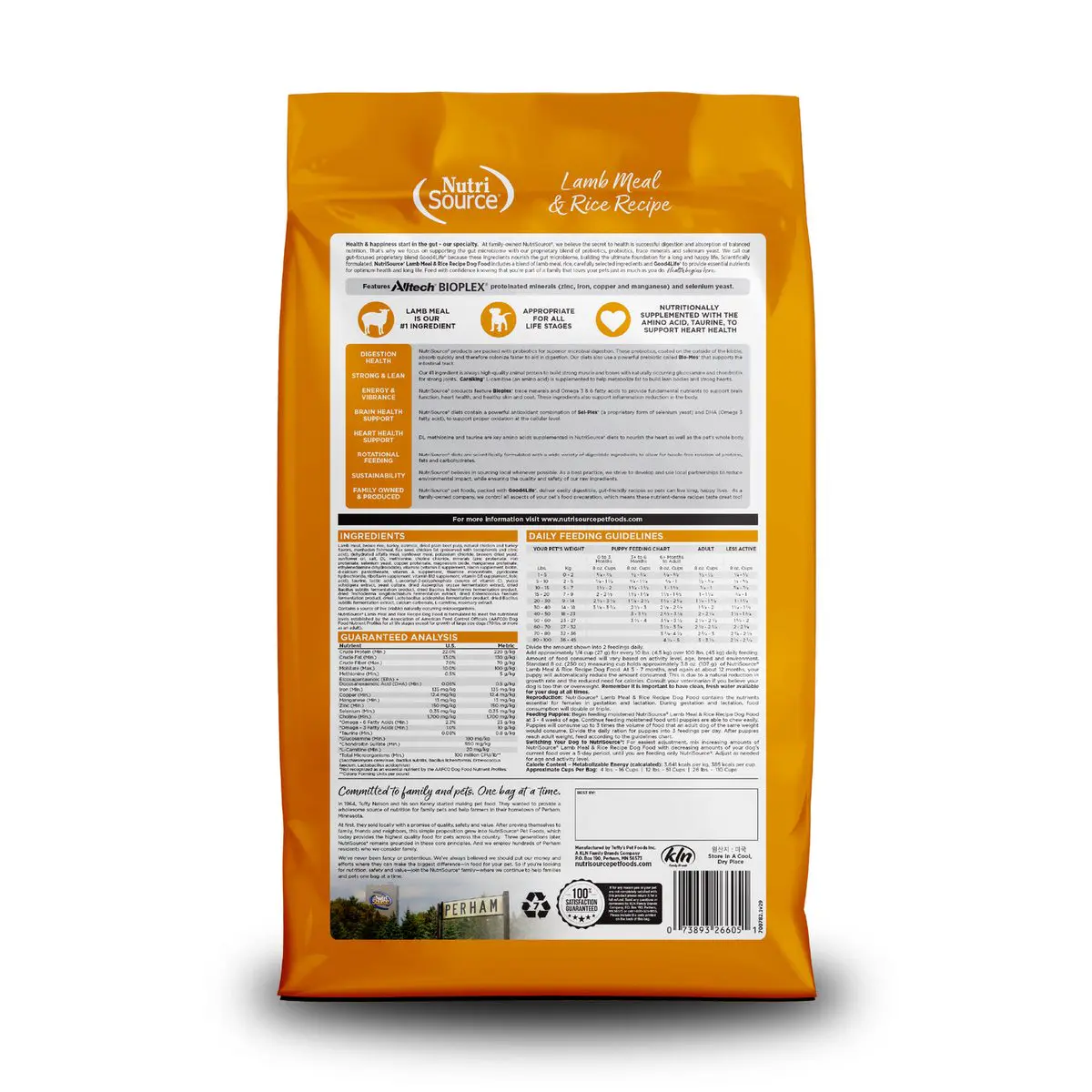 NutriSource Cordero y Arroz 12 lb