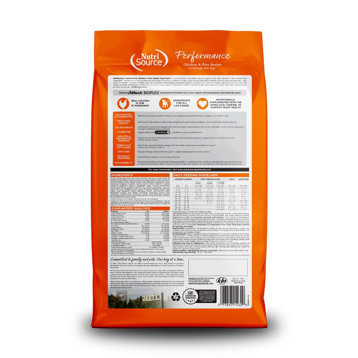NutriSource Performance Pollo y Arroz 40 lb
