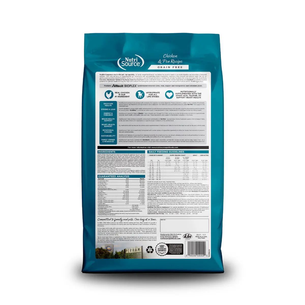 NutriSource Grain Free Pollo y Arvejas 12 lb