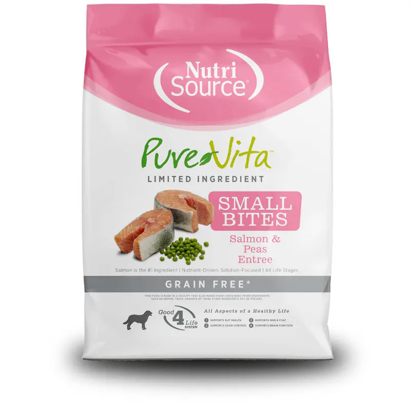 PureVita Grain Free Small Bites Salmón y Arvejas 12 lb