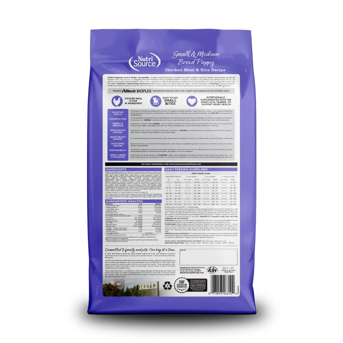 NutriSource Cachorro Raza Pequeña y Mediana Pollo y Arroz 12 lb