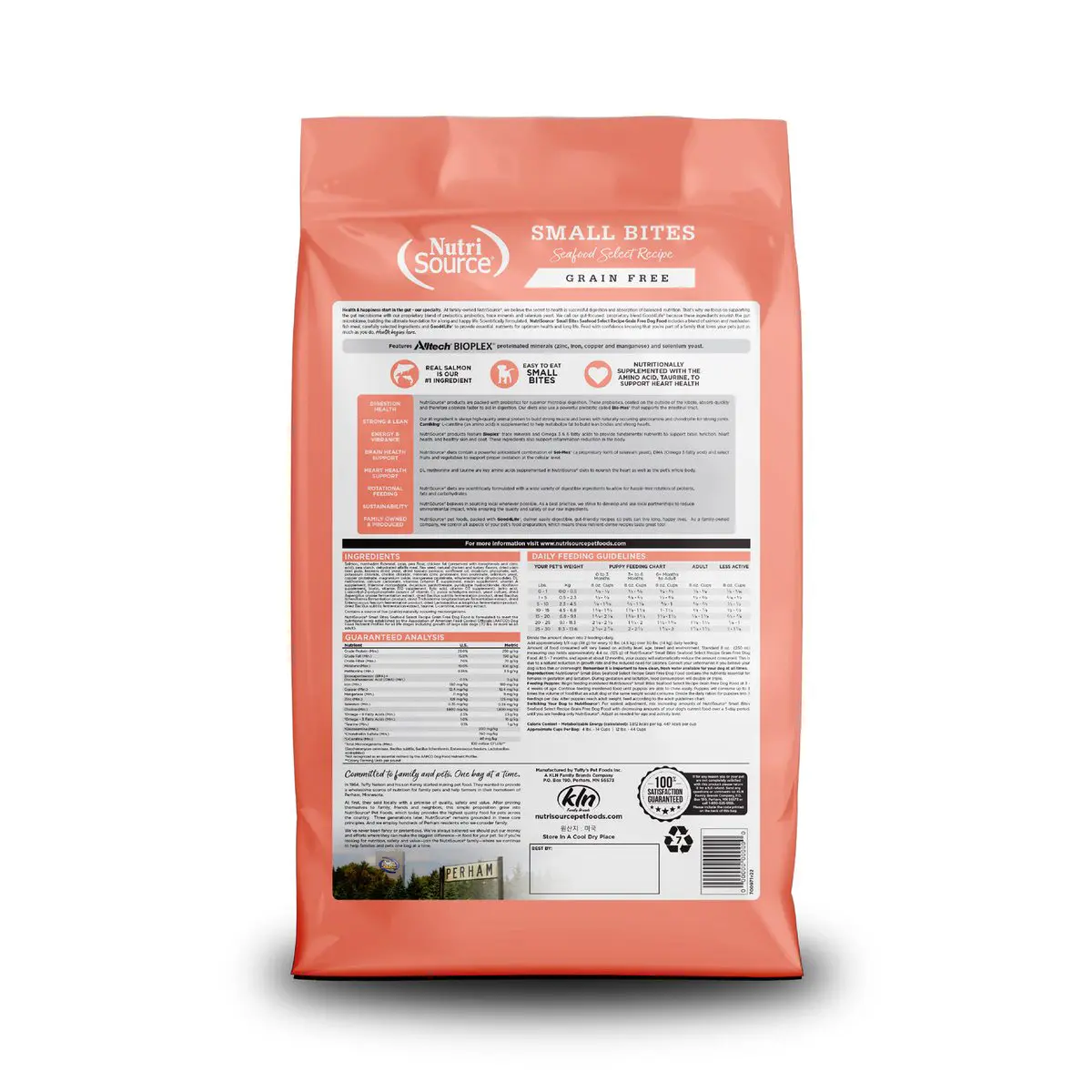 NutriSource Grain Free Small Bites Seafood Select 12 lb