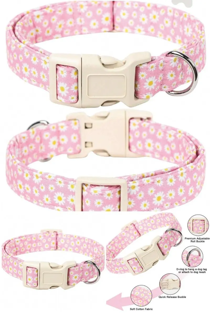 Collar floreado de margaritas